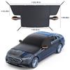 Media cubierta para coche, funda para coche, funda para coche, protección solar universal para las cuatro estaciones, a prueba de lluvia, aislamiento térmico, parasol, protector frontal de medio cuerpo, parasol engrosado