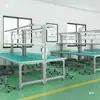 Perfil de aleación de aluminio Mesa de trabajo antiestática Taller Línea de ensamblaje Mesa de operación para inspección electrónica Mesa de empaque