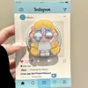 Bebé Llorando Lindo de Dibujos Animados Adecuado para Soporte de Teléfono Magnético Magsafe, Retráctil y Plegable, Conveniente y Fuerte Adsorción para Mujeres