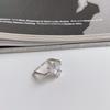 Anillo Minimalista con Forma de Corazón para Mujer, Cuadrado Geométrico Versátil Exquisito Nuevo Anillo Abierto, Anillo de Dedo Índice de Estilo Ins de Moda