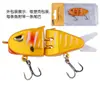 Isca Atravessando Fronteiras Multi-Seções Peixe Swimbait Biônico Gancho Duplo Lápis Micro-Objeto Isca Falsa para Robalo Isca de Afundamento Lento