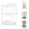Caja de exhibición transparente acrílica, vitrina para figuras de caja ciega, caja de almacenamiento de cosméticos, estante de exhibición apilable multifuncional
