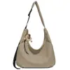 Bolsa Tote Estilo Japonês Nicho Estilo Preguiçoso para Mulheres 2026 Nova Bolsa Leve de Lona Grande Capacidade Casual para o Dia a Dia Bolsa Transversal