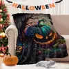 Manta Cubierta Calabaza Adolescente Halloween Niños Dibujos Animados Manta de Franela Más Vendida Transfronteriza Manta de Sofá Amazon