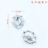 Botón de soldadura metálica de venta caliente hebilla de diamante de cristal cuadrado estilo pequeño fragante hebilla decorativa para camisa abrigo accesorios de ropa DIY