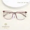 Novo Modelo 7724 Xiaohongshu Óculos Marrons Estilo Coreano Ultraleves para Mulheres, Podem Ser Equipados com Armações de Óculos de Acetato de Alta Precisão com Armação Grande