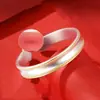 Pulsera de Plata Flor de Peonía Pulsera de Plata Esterlina Pulsera para Mujer Fútbol Plata 9999 Apertura Método Antiguo Pulsera Sólida de Oro y Plata Trazada para Entrega