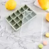Forma de Gelo de Silicone Leve com 15 Cubos e Tampa de PP/Silicone Forma Quadrada para Fazer Gelo Utensílios de Cozinha
