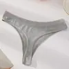 Tanga Sin Costuras para Mujer, No Aprieta, Color Sólido, Algodón Puro, Sexy, Deportivo, Tiro Bajo, Acanalado