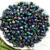 Fábrica de origen 32 cortes cara cuentas de esquina coloridas plástico acrílico cuentas sueltas DIY collar de mano accesorios de ropa