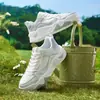 Zapatos Deportivos para Mujer Jincheng 361 2026 Verano Nuevos Zapatos Casuales Transpirables de Suela Gruesa Zapatillas Versátiles Zapatos Blancos