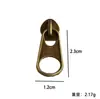 Número de suministros del fabricante. 5 Pestañas de Tirador de Bolsa de Nylon, Pestaña de Tirador de Cremallera Corta de Bronce, Pestaña de Tirador de Metal Personalizable