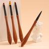 Nuevo juego de arte de uñas con varilla de sándalo marrón de estilo japonés, bolígrafo de dibujo de color, bolígrafo de encaje, bolígrafo de tinte degradado, bolígrafo de fototerapia