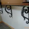 Marco de Soporte de Almacenamiento de Hierro Europeo Artesanía Metálica Marco de Hierro Forjado Marco de Soporte Decorativo Forjado Marco de Hierro para Colgar en la Pared