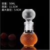 Tanque de Armazenamento de Vinho Selado Transparente Mini 50ml Garrafa Pequena de Vinho Garrafa de Vinho de Vidro, 50ml Garrafa Pequena de Vinho Garrafa de Vidro