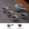 Conjunto de Chá de Viagem Artefato para Fazer Chá Preguiçoso Copo Rápido para Convidados Preparo Livre e Fácil Conjunto Portátil de Chá Kung Fu Conjunto de Xícaras de Chá Bule Doméstico