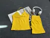 Df Nuevo Conjunto de Chalecos Deportivos, Sujetadores de Cuello Halter, Pantalones Cortos Deportivos para Correr al Aire Libre