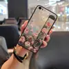 Adecuado para Funda de Teléfono Móvil Xiaomi con Pulsera Pintura Líquida Refrigerante Silicona Nuevo Soporte para Pareja Hombre y Mujer