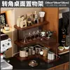 Mesa de Jantar Tampo de Mesa Canto Cosmético Xícara de Café Prateleira de Armazenamento Multicamadas Bancada da Cozinha Porta-Copos Prateleira de Armazenamento de Copos