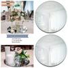 Amazon nuevo espejo redondo para boda pegatina de pared fiesta boda sobremesa bandeja para velas