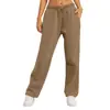 2025 Comercio Exterior Transfronterizo Amazon Pantalones Deportivos para Mujer Casual Pierna Ancha Deportivos Elásticos Cintura Alta Cordón Holgados