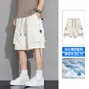 Pantalones Cortos para Hombre 2026 Verano Seda de Hielo Secado Rápido Modernos Sueltos Deportivos Ropa de Trabajo Casual Delgados de Cinco Puntos