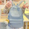 Mochila de estilo japonés, minimalista y versátil, adecuada para chicas de secundaria y preparatoria, perfecta para llevar libros a clase, con gran capacidad