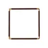 Marco con Marco de Madera Maciza, Marco de Fotos Estilo Chino Nuevo con Esquinas de Cobre Imitación, Marco de Pintura Tradicional China con Esquinas Redondeadas, Marco para Caligrafía, Marco Exterior para Pintura Decorativa, Marco para Bordado