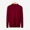 Suéter Cálido de Capa Base para Hombre Ajuste Delgado con Cuello Semi Alto, Top Versátil Engrosado, Primavera, Otoño, Invierno 2026
