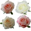 Amazon IDY decoração de parede de flores simulação de foto cabeça de flor de rosa flor artificial cabeça de flor vermelha arte de flor de carro de casamento