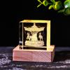 Adornos de alce lunar con forma de luna y nubes lluviosas, con cristales luminosos y tallados en el interior, regalo de cumpleaños para niñas, descompresión.