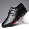Zapatos de Cuero para Hombre, Nuevos Zapatos Deportivos Casuales, Transpirables para el Trabajo de Negocios y para Ir al Trabajo, Sencillos Resistentes al Desgaste Antideslizantes