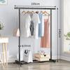 Tendedero de Piso Simple Perchero para Ropa Doméstico Colgador de Ropa para Dormitorio de un Solo Polo Interior Tendedero de Piso Balcón Doméstico Secado de Ropa