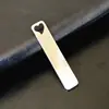 Llavero de Acero Inoxidable Etiqueta Antiperdida Placa en Blanco para Número de Teléfono Accesorios para Joyería DIY de Acero Inoxidable Se Puede Grabar