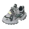 Sapatos de menino, dad shoes, nova coleção outono/inverno 2026, tênis retrô para crianças, sapatos de sola macia para meninos
