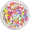 Flor de Resina de Fondo Plano de 12 mm Hecha a Mano DIY Accesorios para el Cabello Funda de Teléfono Decoración de Flor de Camelia Perforada de Resina Accesorios Venta al por Mayor