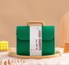 Bolsa de fieltro de madera para dama de honor, bolsa de regalo de mano para padrino, empresa, caja de regalo personalizada para negocios, pequeño libro rojo con bolsa para computadora