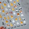 Tensor Infantil Bambú Panda Pegatinas para Uñas Mn299 Lindo Dibujo Animado Animal Suave Serie de Colaboración Mn