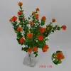 Ramo Artificial de Eucalipto de 5 Puntas Transfronterizo con Mango de Flor Flor Artificial de Amazon Decoración para el Hogar Fabricante de Flores Lote Directo Mango de Flor