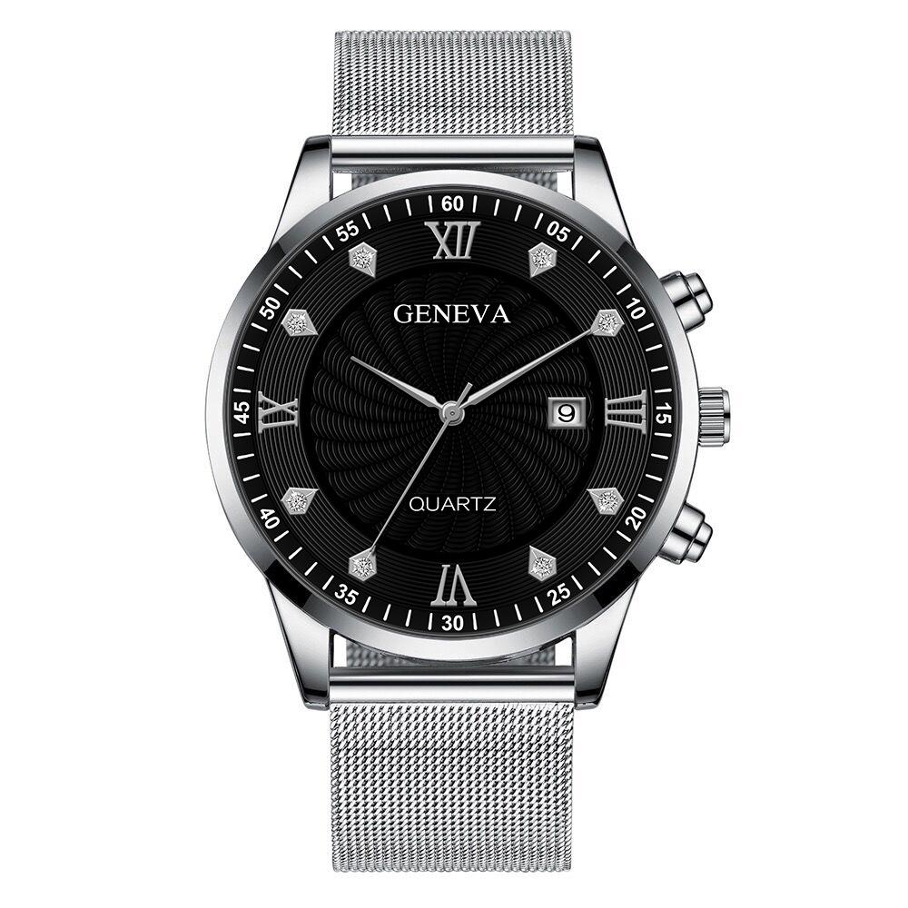 银色网带银壳黑面银针