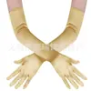 Accesorios para Mujer de los Años 1920 Spandex Satén Flocado Guantes de Charol Accesorios de Disfraz para Fiesta de Baile Transfronteriza en Stock