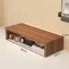 Soporte para computadora ajustable en altura, elevador de monitor para oficina, estante de madera para escritorio, base elevada para computadora de escritorio