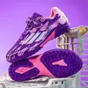 Nuevos zapatos de fútbol de velcro transfronterizos para niños de primaria, zapatos deportivos de entrenamiento y competición para niños y niñas, zapatos con tacos TF
