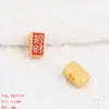 Xinyue Nansha dourado dupla face palavras auspiciosas acessórios diy pulseira letra mundo rico material para adorno de cabeça fornecimento ao vivo