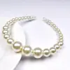 Diadema de Perlas Simple Estilo Nuevo Europeo y Americano Hecha a Mano Diadema de Perlas de Tamaño Completo Versátil Dulce Elegante Accesorios para el Cabello de Celebridad de Internet para Mujeres