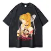 Camiseta Anime Death Note Vintage Lavada Camiseta Yagami Light