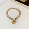 Pulsera de diamantes cuadrados, diseño elegante y moderno de la marca coreana Flu, pulsera delicada y con sentido de la moda, pulsera de celebridades de Internet, recién llegada para mujeres.