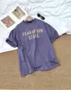 Fear-God~2025 Verano Nueva Manga Corta Calidad Exclusiva Esencial Marca de Moda Americana de Nicho Camiseta de Algodón