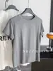 2026 novo verão feminino Lyocell Tencel algodão stretch cor sólida manga curta camiseta modeladora top básico para usar por baixo