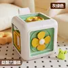 Cubo de Actividades Hexaédrico Transfronterizo Montessori Educación Temprana Cognición Gráfica Manipulativo Estimulante Cerebral Educativo Juguete de Iluminación para Niños